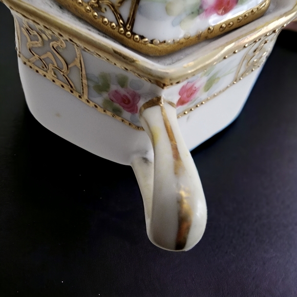 Complete Vintage Nippon Condiment Tray S&P Mustard Pot w Spoon Toothpick Holder - Picture 11 of 16